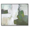 Enid Wall Art with Brushstroke Details | Multicolor Canvas | Black Frame 40x50