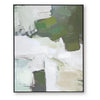 Enid Wall Art with Brushstroke Details | Multicolor Canvas | Black Frame 40x50