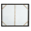 Enid Wall Art with Brushstroke Details | Multicolor Canvas | Black Frame 40x50