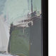 Enid Wall Art with Brushstroke Details | Multicolor Canvas | Black Frame 40x50