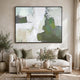 Enid Wall Art with Brushstroke Details | Multicolor Canvas | Black Frame 40x50