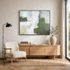Enid Wall Art with Brushstroke Details | Multicolor Canvas | Black Frame 40x50