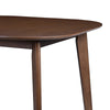 Mila Dining Table |  Square Top | Rounded Edges | Walnut Brown Wood 39"