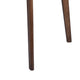 Mila Dining Table |  Square Top | Rounded Edges | Walnut Brown Wood 39"