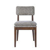 Mila Dining Side Chair Set of 2 | Open Back | Polyester Cushions | Brown