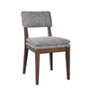 Mila Dining Side Chair Set of 2 | Open Back | Polyester Cushions | Brown