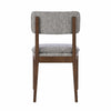 Mila Dining Side Chair Set of 2 | Open Back | Polyester Cushions | Brown