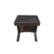 Gary 3pc Coffee Table & End Table Set | Open Shelf | Chevron Top | Brown