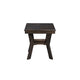 Gary 3pc Coffee Table & End Table Set | Open Shelf | Chevron Top | Brown
