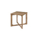 Sewy 3pc Coffee Table & End Table Set | Square Top | Crisscross Base | Brown