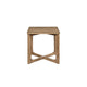 Sewy 3pc Coffee Table & End Table Set | Square Top | Crisscross Base | Brown