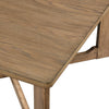 Sewy 3pc Coffee Table & End Table Set | Square Top | Crisscross Base | Brown