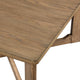 Sewy 3pc Coffee Table & End Table Set | Square Top | Crisscross Base | Brown