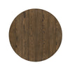 Ethy 3pc Round Coffee Table & End Table Set | Lower Shelf | Brown & White