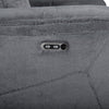 Ted Power Recliner Chair | USB & Cupholders | Cloud Gray Polyester
