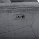 Ted Power Recliner Chair | USB & Cupholders | Cloud Gray Polyester