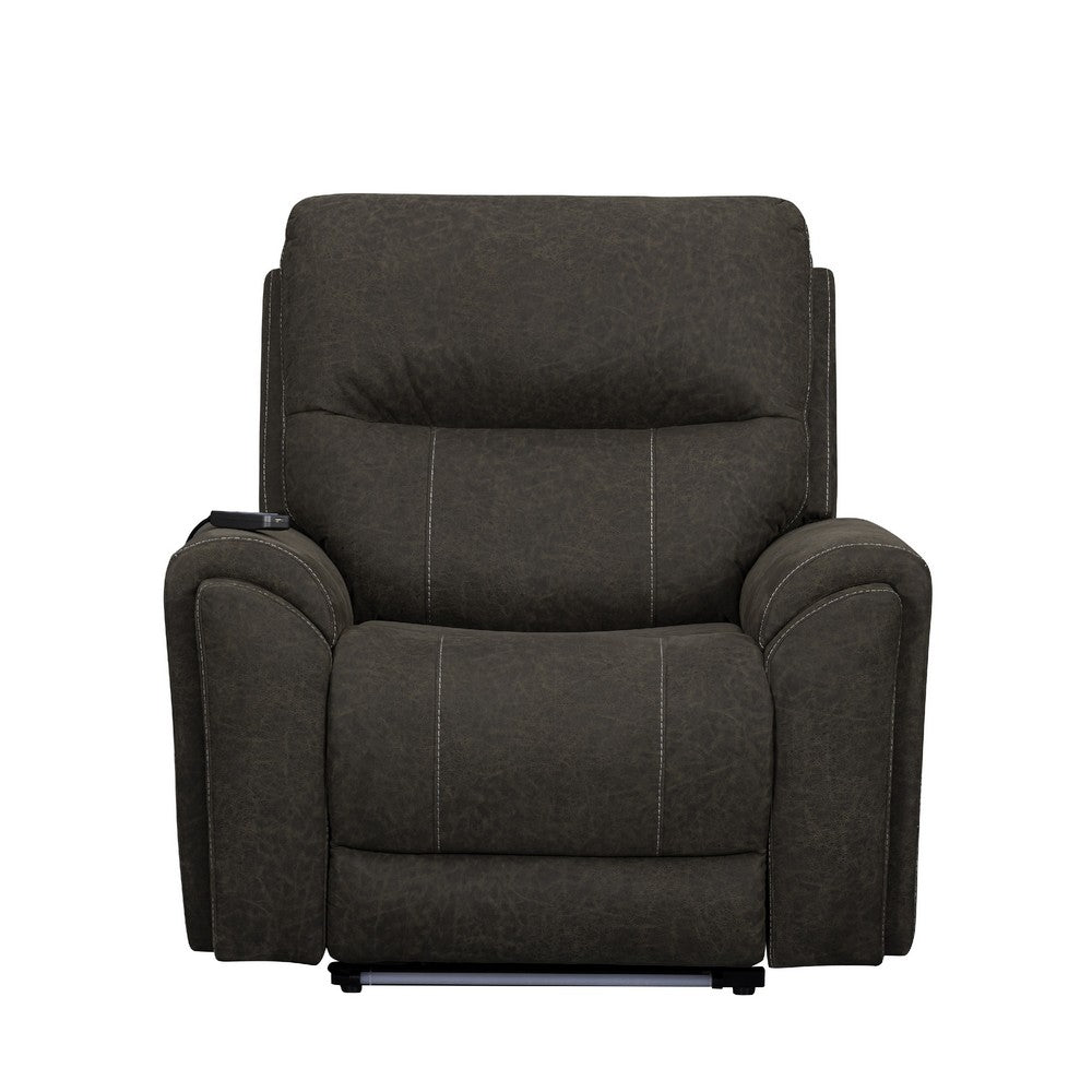 Gova Auto Glider Power Recliner Chair | Zero Gravity | Sable Brown Polyester