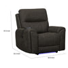 Gova Auto Glider Power Recliner Chair | Zero Gravity | Sable Brown Polyester