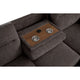 Geni Sleeper Sectional with Storage Chaise | USB Ports | Brown Chenille