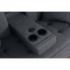 Oli Convertible Sleeper Loveseat | USB Ports | 4 Throw Pillows | Gray Linen