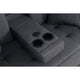 Oli Convertible Sleeper Loveseat | USB Ports | 4 Throw Pillows | Gray Linen