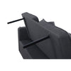 Oli Convertible Sleeper Loveseat | USB Ports | 4 Throw Pillows | Gray Linen