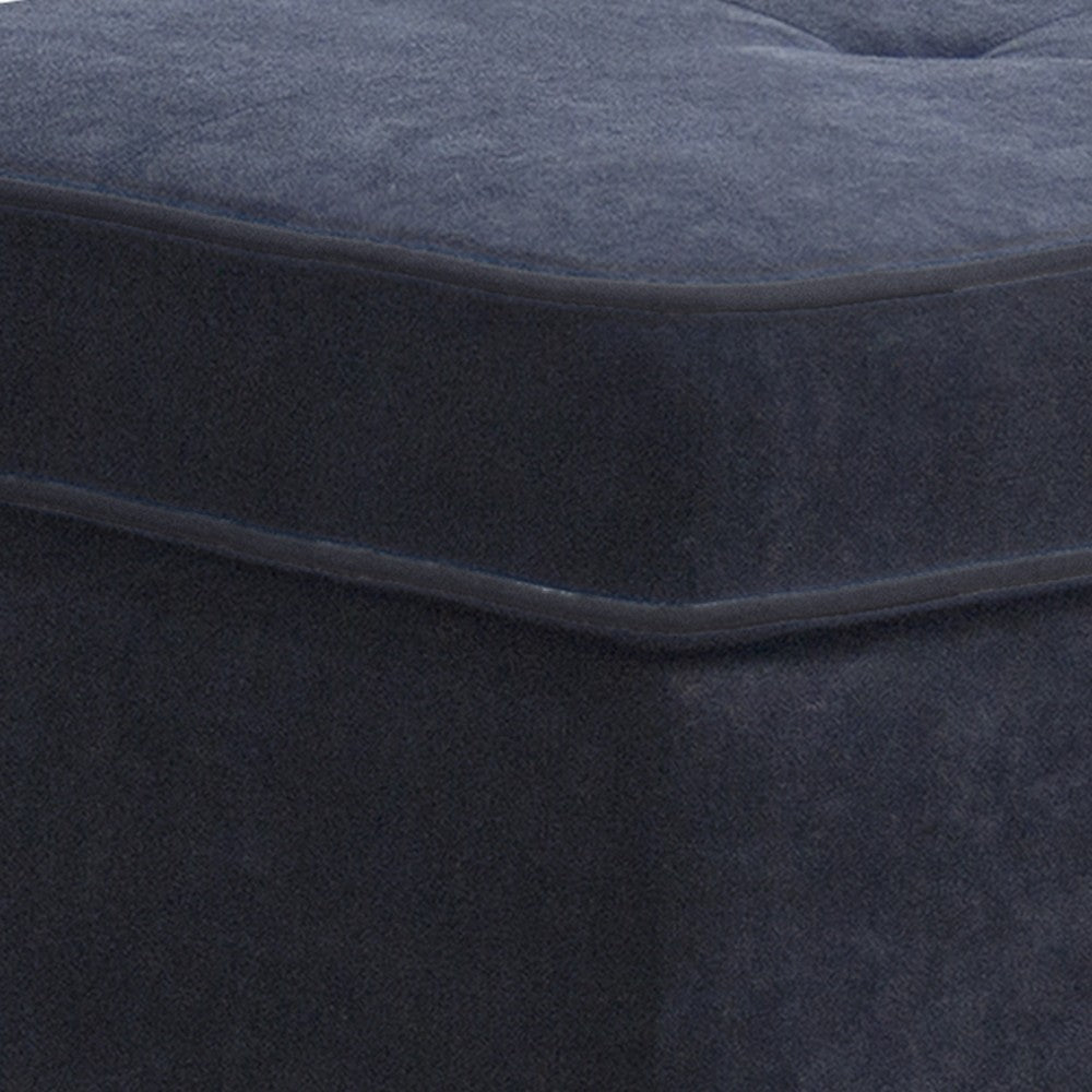 Kyna Sectional Sofa with Storage Ottoman | Throw Pillows | Black Fabric