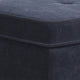 Kyna Sectional Sofa with Storage Ottoman | Throw Pillows | Black Fabric
