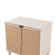 Monie Nightstand with 2 Drawers | USB-A and USB-C Ports | White Wood
