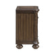 Bucky Nightstand with 2 Dovetail Drawers | Molding Details | Brown Wood