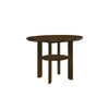Andre Round Counter-Height Table with Open Shelf Base | Brown Wood | 48"