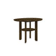 Andre Round Counter-Height Table with Open Shelf Base | Brown Wood | 48"
