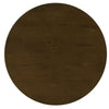 Andre Round Counter-Height Table with Open Shelf Base | Brown Wood | 48"