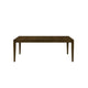 Andre Dining Table with Self-Storing Extension Leaf | Brown Wood | 63-91"