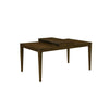 Andre Dining Table with Self-Storing Extension Leaf | Brown Wood | 63-91"