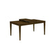 Andre Dining Table with Self-Storing Extension Leaf | Brown Wood | 63-91"