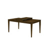 Andre Dining Table with Self-Storing Extension Leaf | Brown Wood | 63-91"