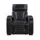 Cyrus Power Recliner | Heat Massage, USB Ports, LED | Black Leather