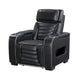 Cyrus Power Recliner | Heat Massage, USB Ports, LED | Black Leather