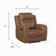 Berty Manual Reclining Chair | Wall Hugger Design | Brown Microfiber