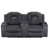 Phil Reclining Loveseat | Console and Cup Holders | Dark Gray Corduroy
