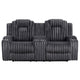 Phil Reclining Loveseat | Console and Cup Holders | Dark Gray Corduroy
