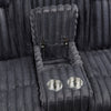 Phil Reclining Loveseat | Console and Cup Holders | Dark Gray Corduroy
