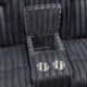 Phil Reclining Loveseat | Console and Cup Holders | Dark Gray Corduroy