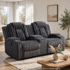 Phil Reclining Loveseat | Console and Cup Holders | Dark Gray Corduroy