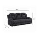 Phil Reclining Sofa with Tab Pull | Cup Holders | Dark Gray Corduroy