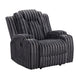 Phil Tab-Pull Recliner Chair with Cup Holders | Dark Gray Corduroy