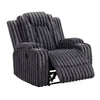 Phil Tab-Pull Recliner Chair with Cup Holders | Dark Gray Corduroy