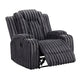 Phil Tab-Pull Recliner Chair with Cup Holders | Dark Gray Corduroy