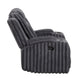 Phil Tab-Pull Recliner Chair with Cup Holders | Dark Gray Corduroy